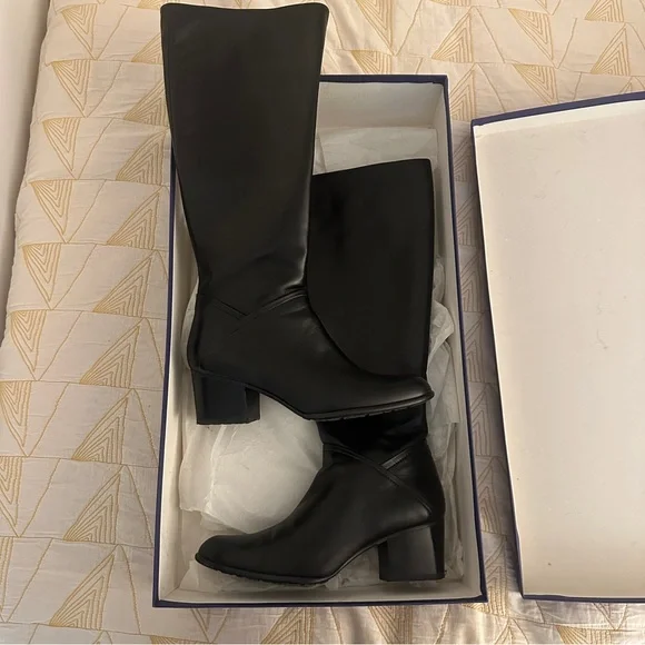 Stuart Weitzman | Black nappa boots - Picture 1 of 11